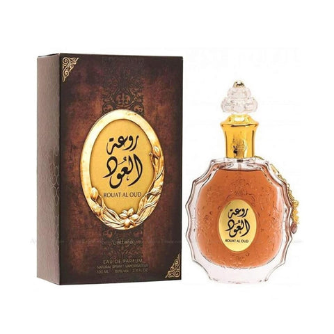 Rouat Al Oud by Lattafa Eau De Parfum Spray 3.4 oz