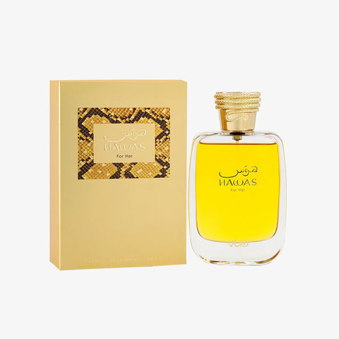 Hawas For Her by Rasasi Eau de Parfum Spray 3.4 oz