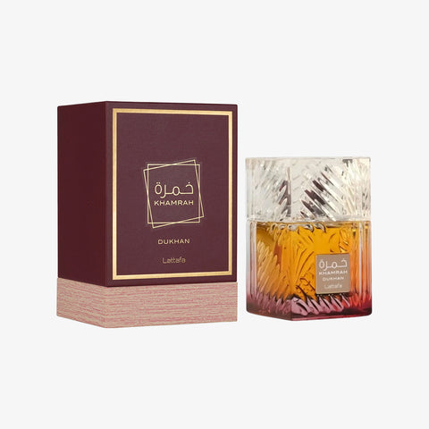 Khamrah Dukhan By Lattafa Eau De Parfum Spray 3.4 oz