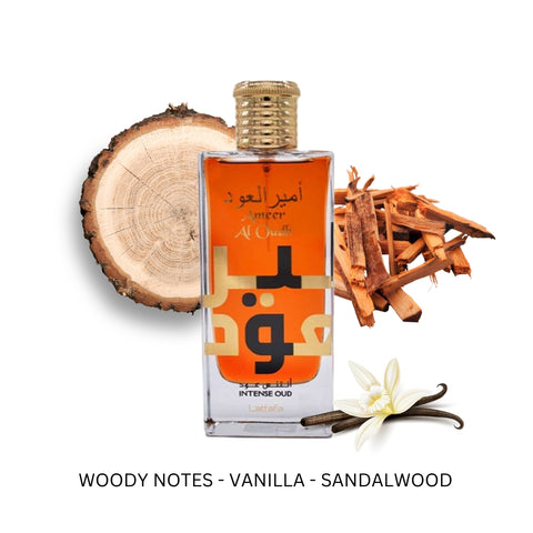 Ameer Al Oudh Intense Oud by Lattafa Eau De Parfum Spray 3.4 oz