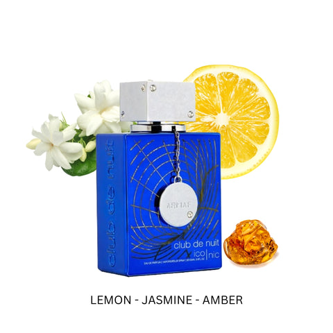 Club De Nuit Blue Iconic For Men By Armaf Eau De Parfum 3.6 Oz
