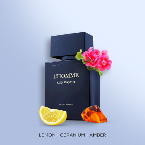 L'homme Sun Wood For Men By L'Orientale Fragrances Eau De Parfum 3.0 oz