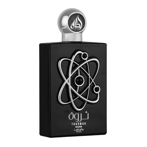 Tharwah Silver by Lattafa Eau De Parfum Spray 3.4 oz