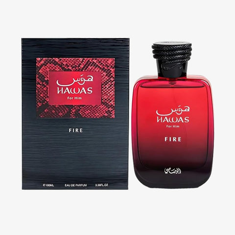 Hawas Fire By Rasasi Eau De Parfum Spray 3.3 oz