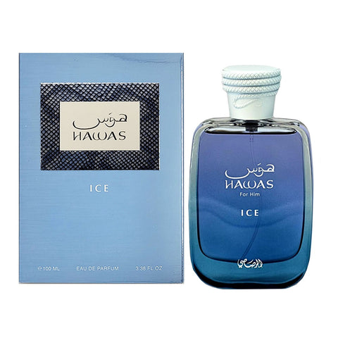 Hawas Ice For Men By By Rasasi Eau De Parfum Spray 3.3 oz