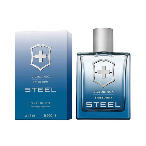 Swiss Army Steel For Men By Victorinox Eau De Toilette Spray 3.4 oz