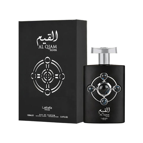 Al Qiam Silver For Men by Lattafa Pride Eau de Parfum Spray 3.4 oz