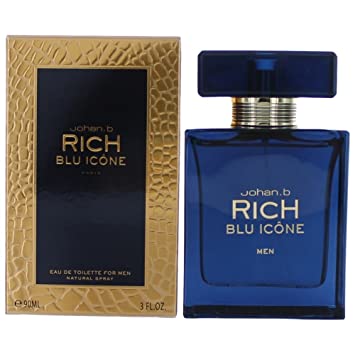 Rich Blue Icone For Men By Johan B. Eau De Toilette Spray 3.0 oz
