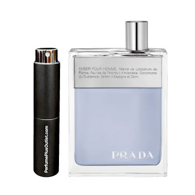 Travel Spray 0.27 oz Prada Amber Pour Homme For Men By Prada